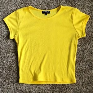 Yellow Crop Top